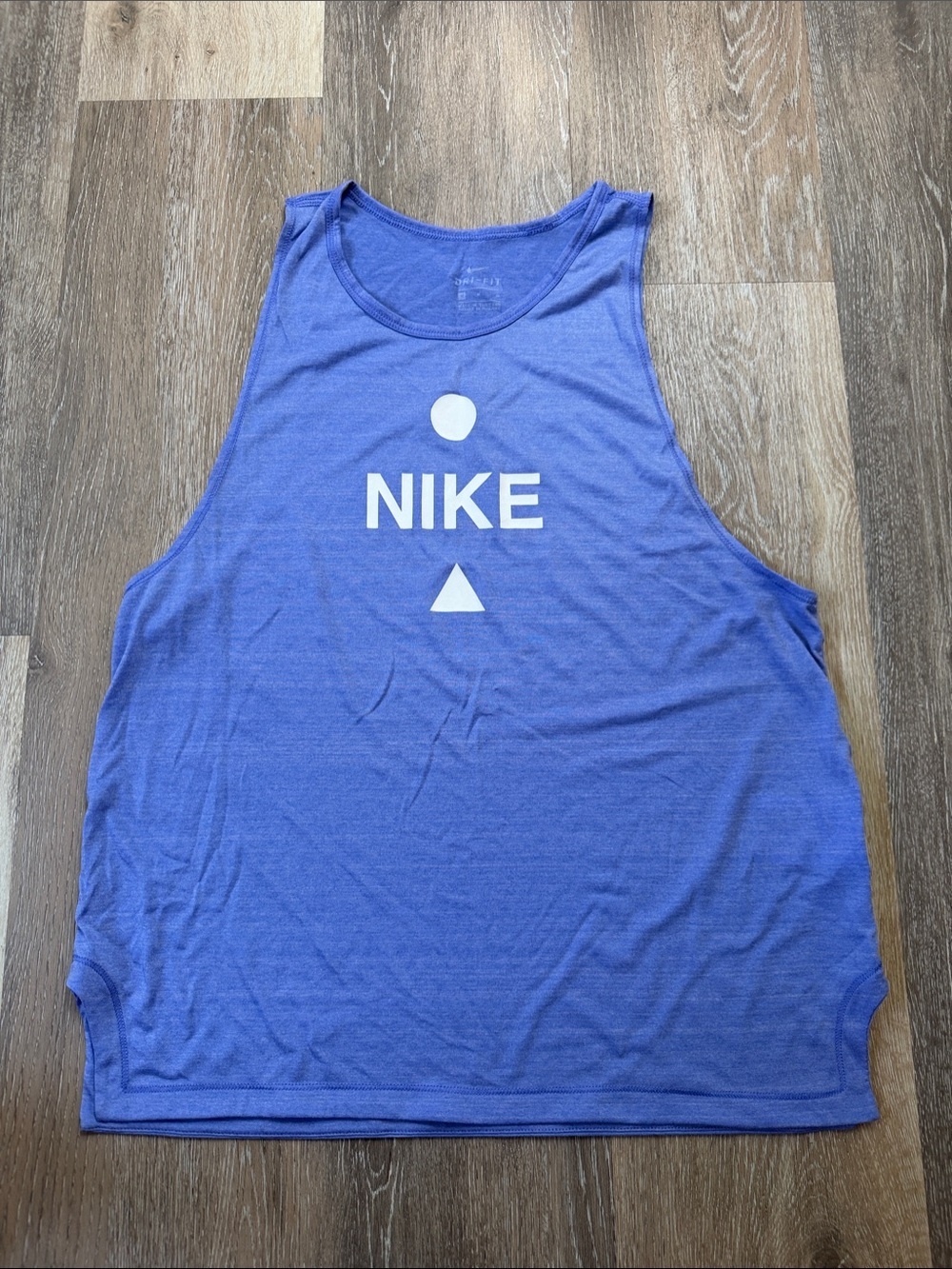 Nike Blue-Purple Graphic Muscle Tank